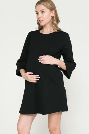 Ruffle Black Dress