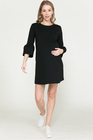 Ruffle Black Dress